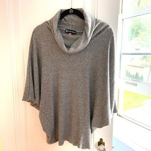 Cowl neck cocoon knit sweater